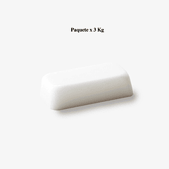 PACK Base glicerina para jabón blanca x 3 Kg