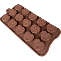 Molde silicona bombones de chocolate forma corazón