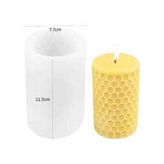 Molde silicona para velas panal de abejas