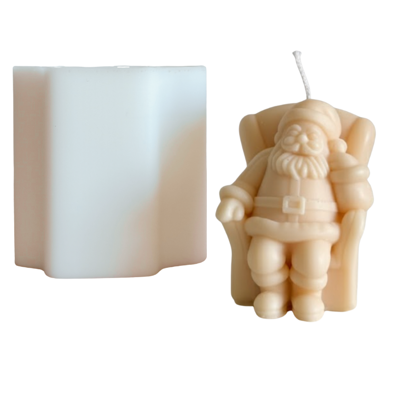 Molde navidad papa Noel sentado 6.5cm