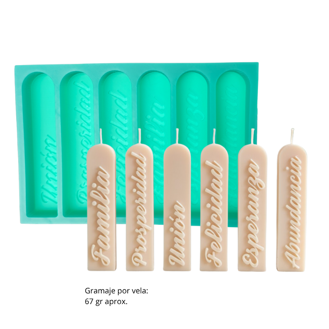 Molde velas de los deseos intensiones Arco  3