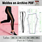 Moldes Patrones Imprimibles Calza Leggins Corte Xs Al 3xl - Miniatura 1