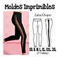 Moldes Patrones Imprimibles Calza Leggins Corte Xs Al 3xl - Miniatura 2