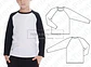 Moldes Patrones Remera Manga Ranglan Larga Niños Talles 4a14 - Miniatura 2
