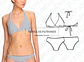 Moldes Patrones Imprimibles Bikini Mujer Talles S / M / L  - Miniatura 2