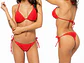 Molde Digital Conjunto Bikini Con Lazos, Pack Talles S A Xxl - Miniatura 1