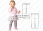 Molde Patron Calza Legging Bebes Pack Talles 6m/9m/1/2/4 - Miniatura 2