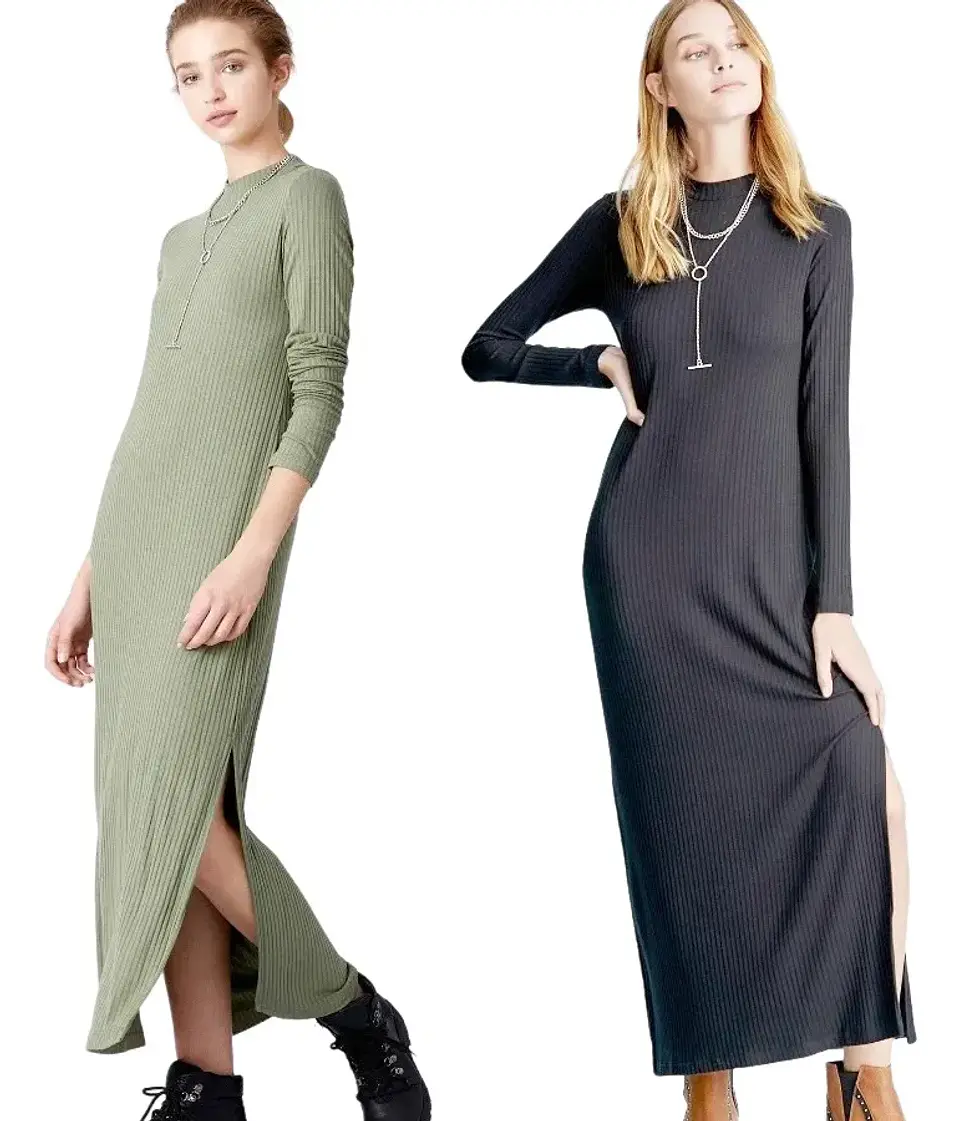 Molde Digital Vestido 1 Tajo Cuello Alto Pack 5 Talles! 2