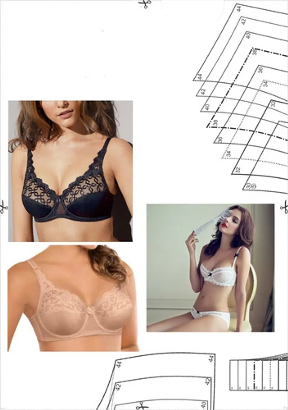 Patrones Moldes Bralette Aro Lenceria Imprimible Hasta 115 2