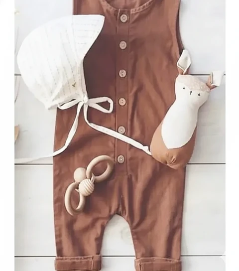 Molde Digital Mameluco Bebe C/abotonadura Pack Talles 1 Al 5