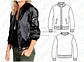 Molde Patrón Imprimible Bomber Jacket Mujer Del 38 Al 44 - Miniatura 2