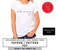 Molde De Costura, Patron Remera Manga Corta Dama, Imprimible - Miniatura 1