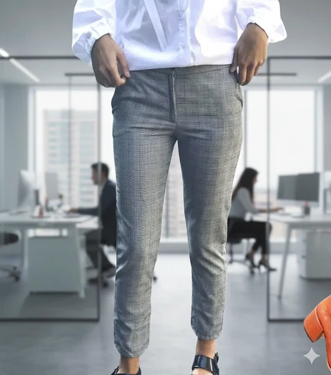 Molde Digital Pantalon Semi Capri, patron Pack Talles S A Xxl