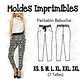 Moldes Patrones Imprimibles Pantalon Babucha Moda Xs Al 3xl - Miniatura 2