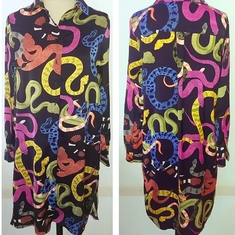 Molde Digital Camisa Larga Vestido C/canesu Pack 5 Talles!