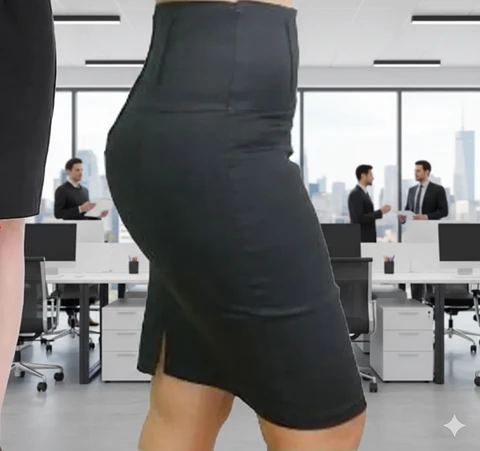 Molde Digital Pollera Tubo De Vestir, oficina Pack 5 Talles!