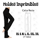 Moldes Patrones Imprimibles Calza Leggins Recta Xs Al 3xl - Miniatura 2