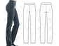 Moldes Patrones Imprimibles Calza Leggins Recta Xs Al 3xl - Miniatura 3