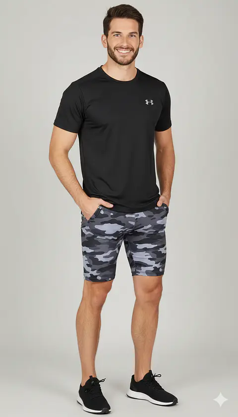 Molde Digital Calza Corta Hombre, Patron Pack Talles S A Xxl