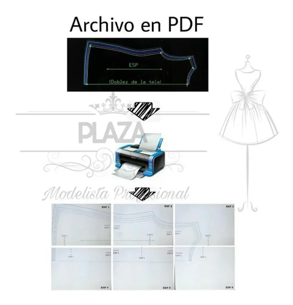 Moldes Patrones Imprimibles Calza Leggins Recta Xs Al 3xl 4