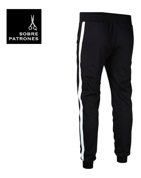 Molde De Costura, Patron Joggers Con Tira , Imprimible
