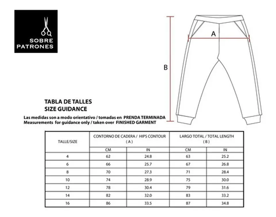Molde De Costura, Patron Joggers Con Tira , Imprimible 3