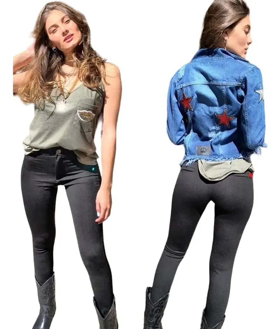 Molde Digital Calza Simil Pantalon Con canesú Talles S A Xxl 3