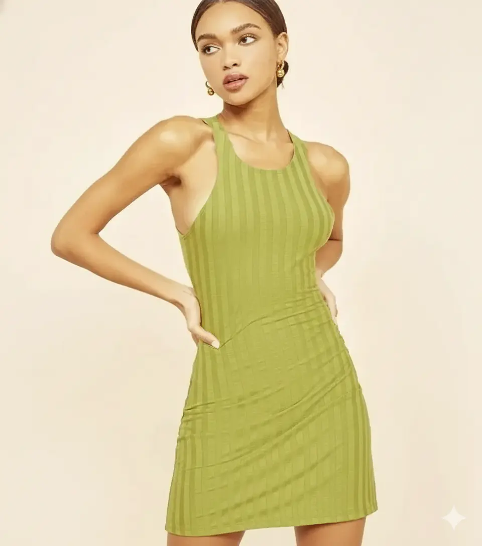 Molde Digital Vestido Escote Musculosa Pack 5 Talles! 2