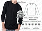 Molde Patron Imprimible Remera Manga Larga Hombre Xs Al 2xl - Miniatura 1