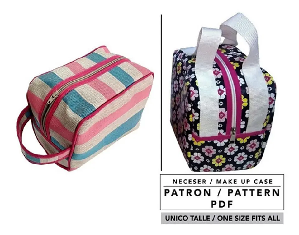 Molde De Costura, Patron Neceser Porta Cosméticos, Pdf 2