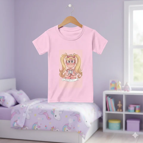 Molde Digital Remera Manga Corta Niña Pack Talles 2 Al 16