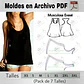 Moldes Patrones Imprimibles Musculosa Evasé Xs Al 3xl - Miniatura 1