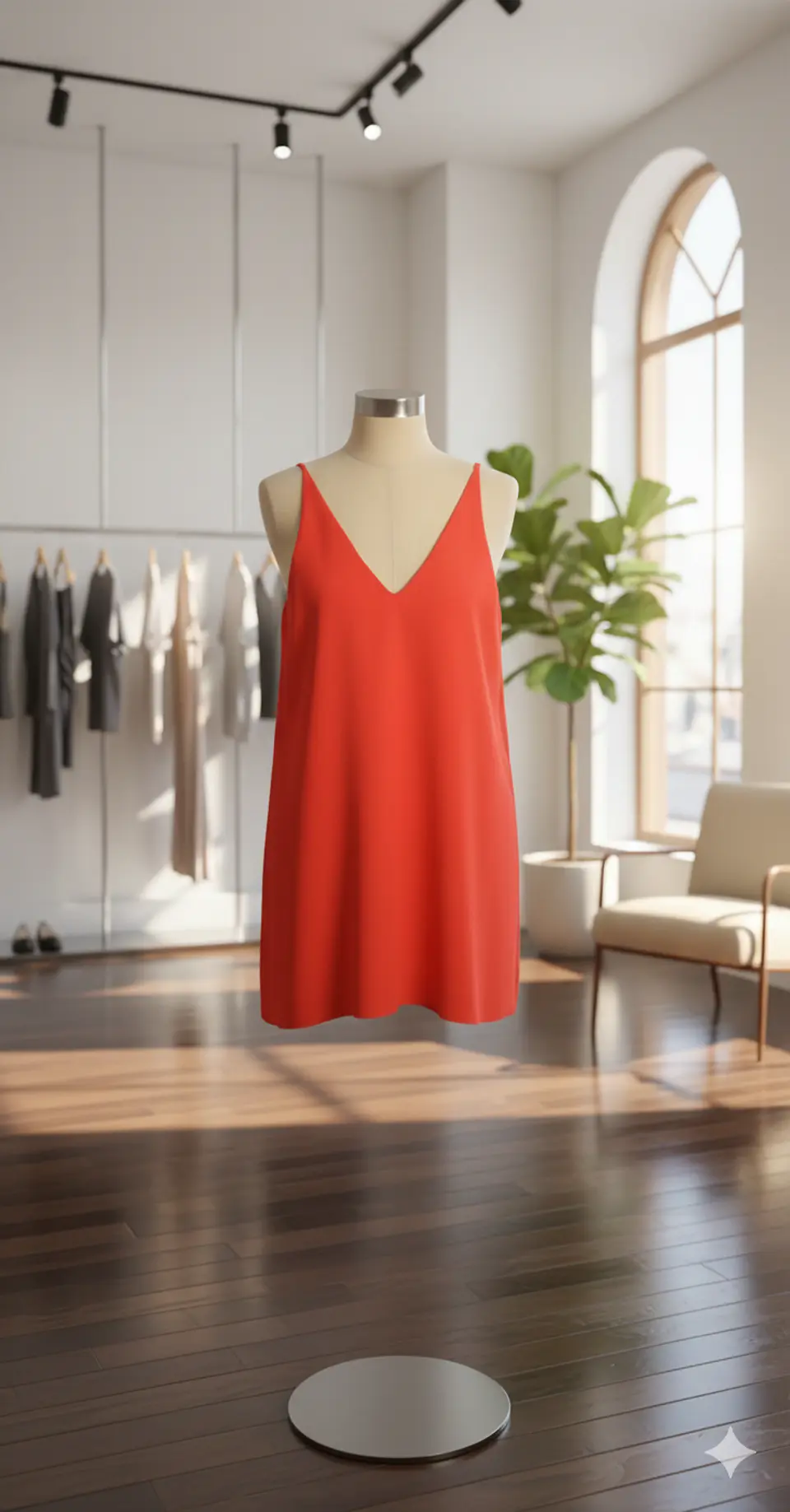 Molde Digital Vestido Evasee Cuello En V Talles S Al Xxl 1