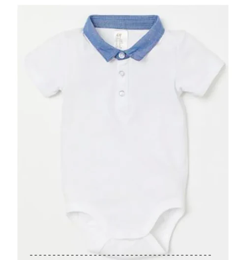 Molde Digital Body Bebe Cuello Camisero, Pack Talles 1 Al 5