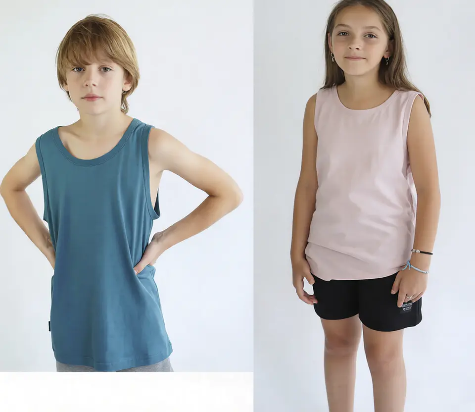 Molde Digital Musculosa Playera Niños, Pack Talles 2 Al 16 2