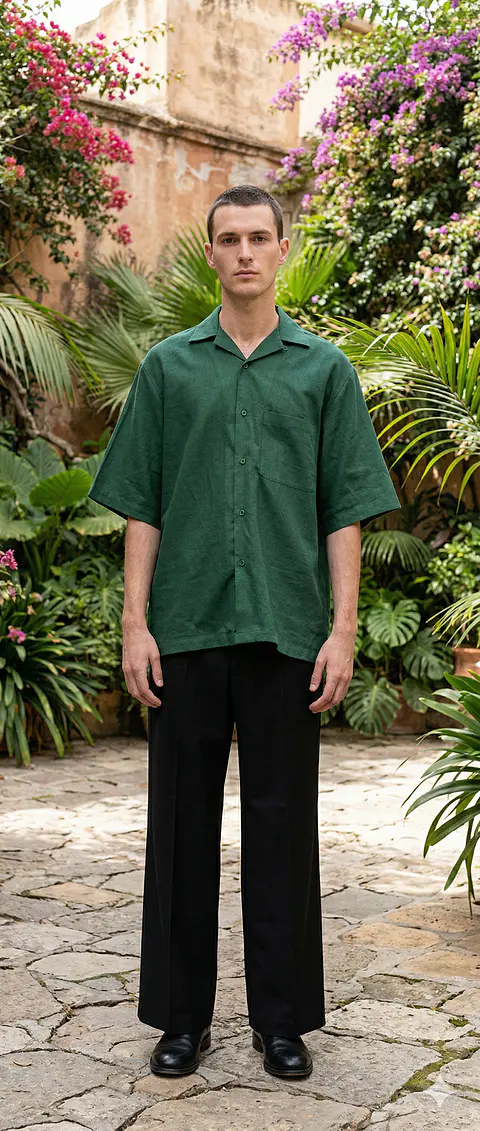 Molde Digital Camisa Oversize Manga Corta, Talles S Al Xxl