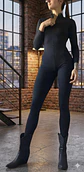 Molde Digital Catsuit Cierre Delantero Y Cuello Alto, pack 5 Talles - Miniatura 2