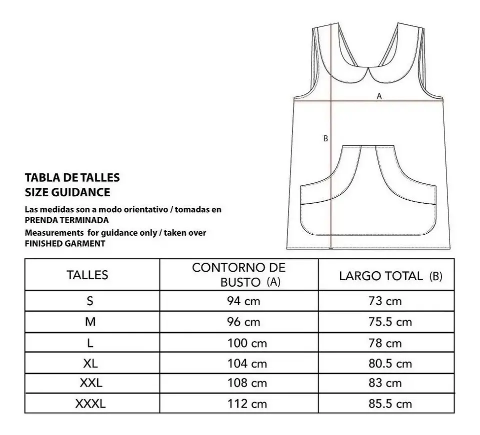 Molde De Costura, Pechera Escolar Adultos, Delantal Simple 3