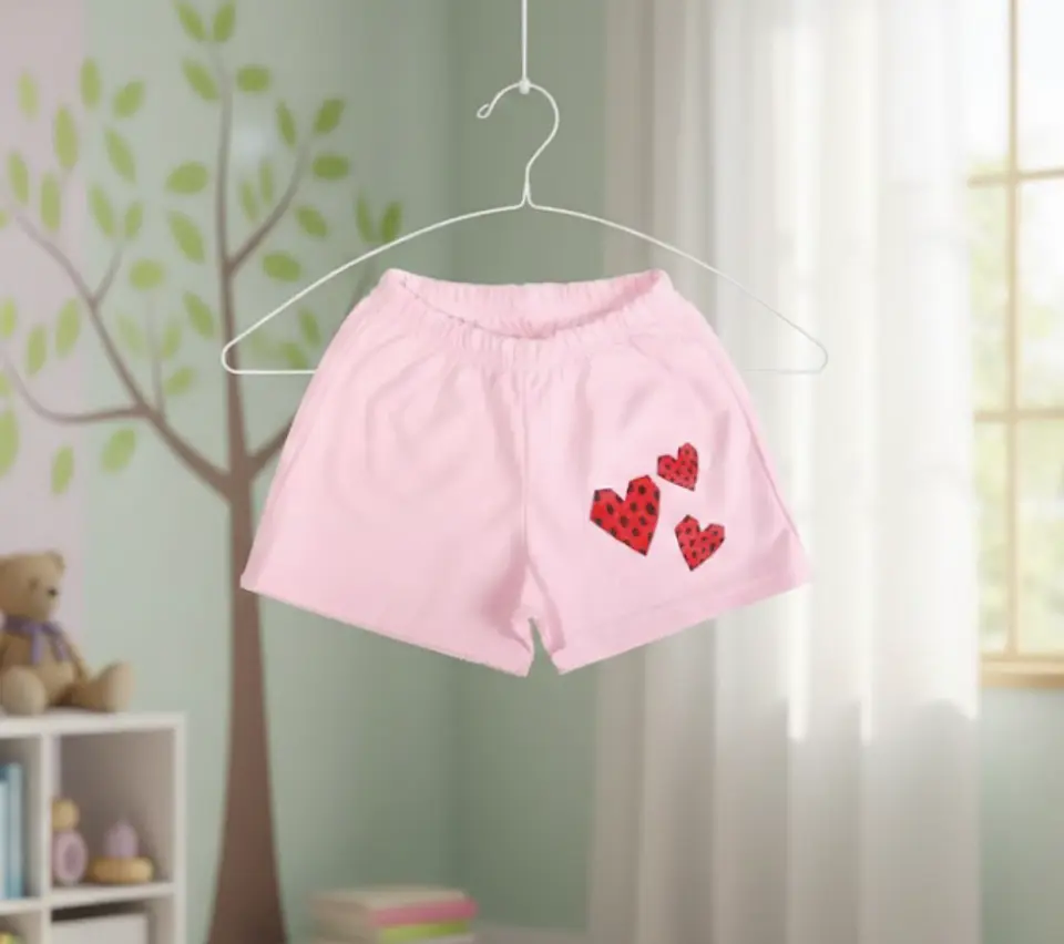 Molde Digital Short De Punto Niña, Patron Pack Talles 2 A 16 1