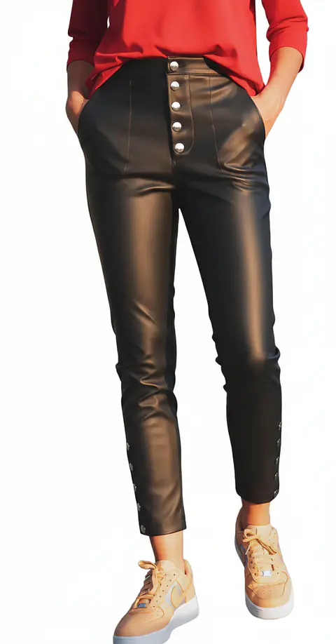 Molde Digital Pantalón Cuerina Con Broches Talles S A Xxl