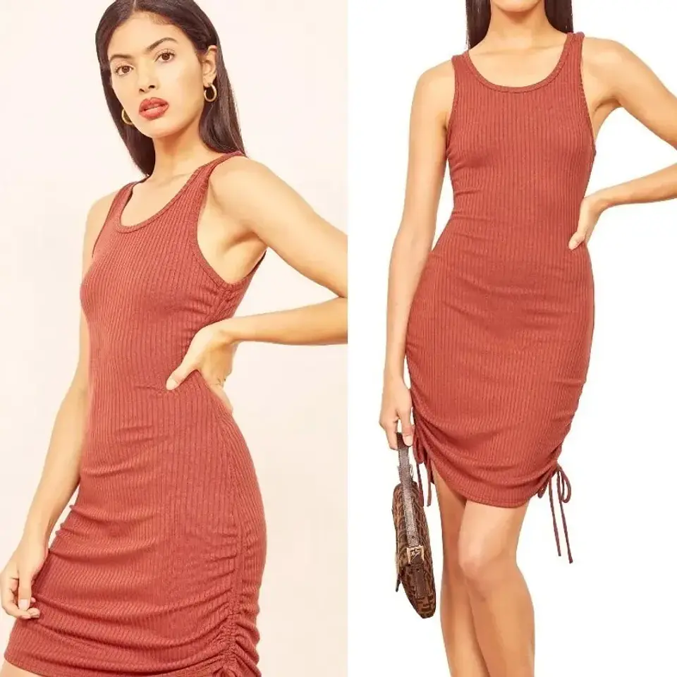 Molde Digital Vestido Con jareta y Lazos al Costado Talles S A Xxl 2
