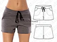 Molde Patron Imprimible Short Deportivo Mujer Talles 38 A 46 - Miniatura 2
