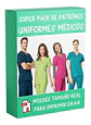 Moldes Y Patrones Uniformes Médicos Batas Cofias Delantal - Miniatura 1