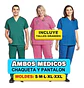 Moldes Y Patrones Uniformes Médicos Batas Cofias Delantal - Miniatura 3