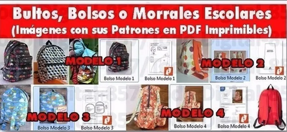 Patrones Moldes Costura- Bolsos, Carteras Y Más 5