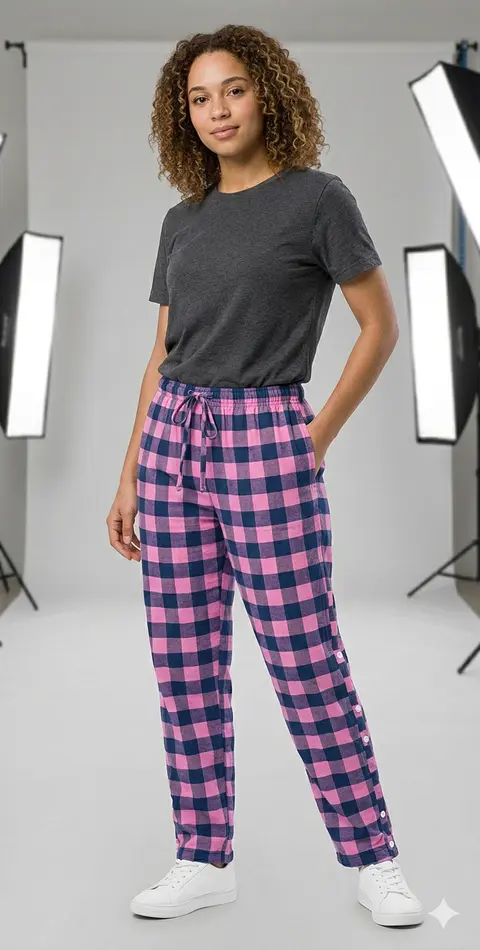 Molde Digital Pantalon Pijama Unisex, Pack Talles S A Xx