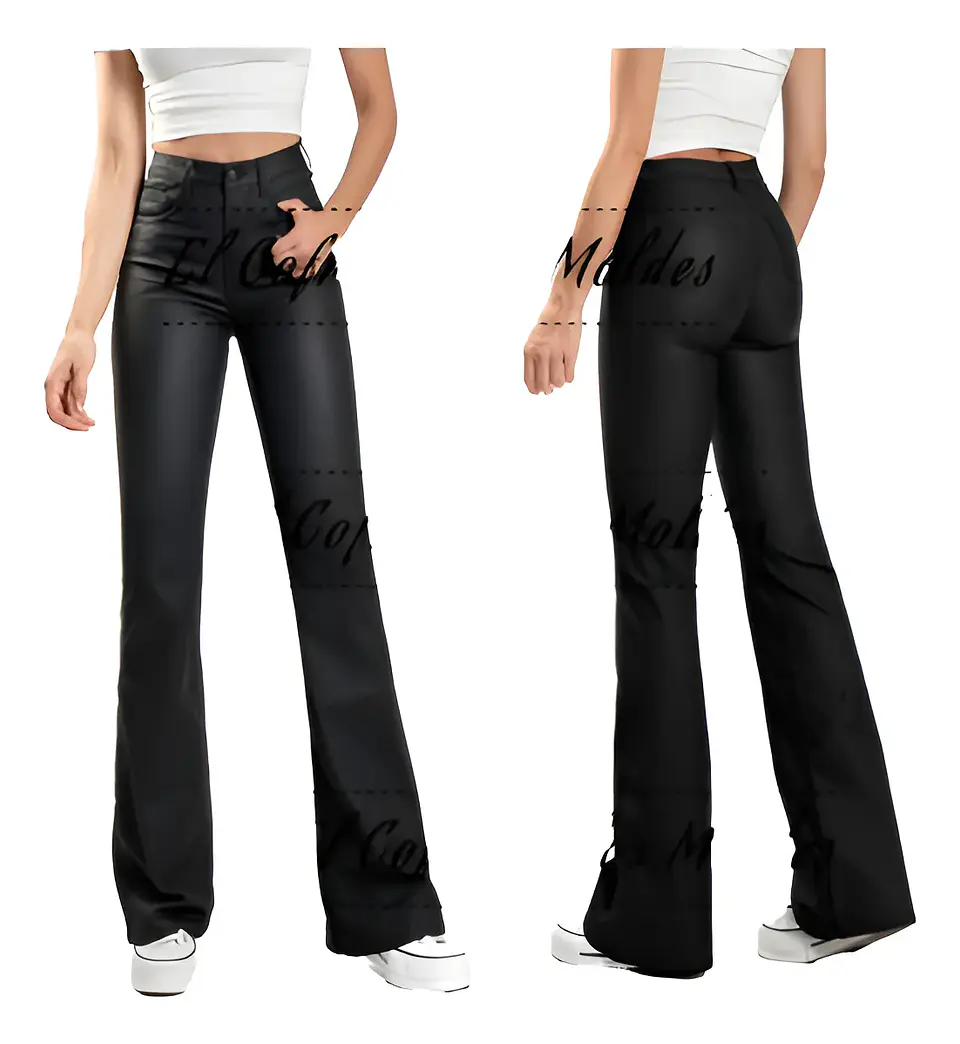 Molde Digital Pantalon Bengalina Oxford, Pack Talles S A Xxl 1