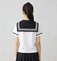 Molde Digital Remera Cuello marinero/seifuku/otaku, talles Xs A Xl - Miniatura 1
