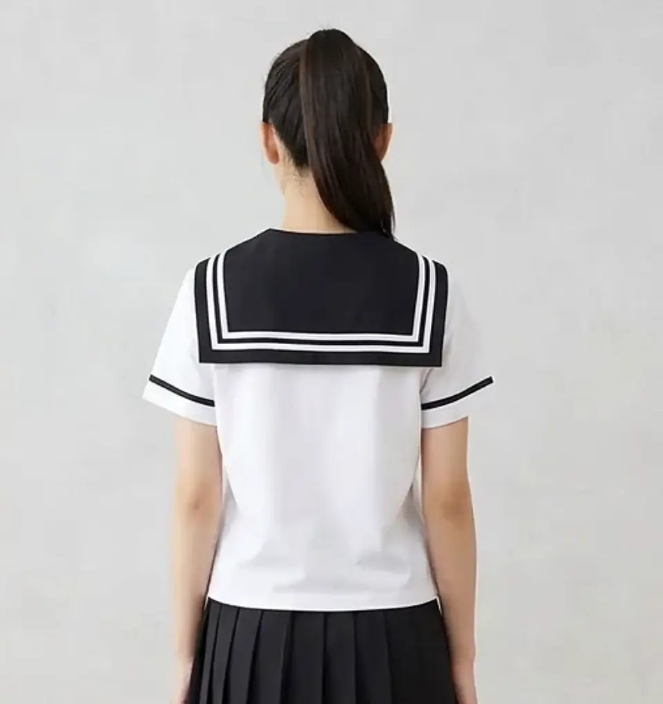 Molde Digital Remera Cuello marinero/seifuku/otaku, talles Xs A Xl 1