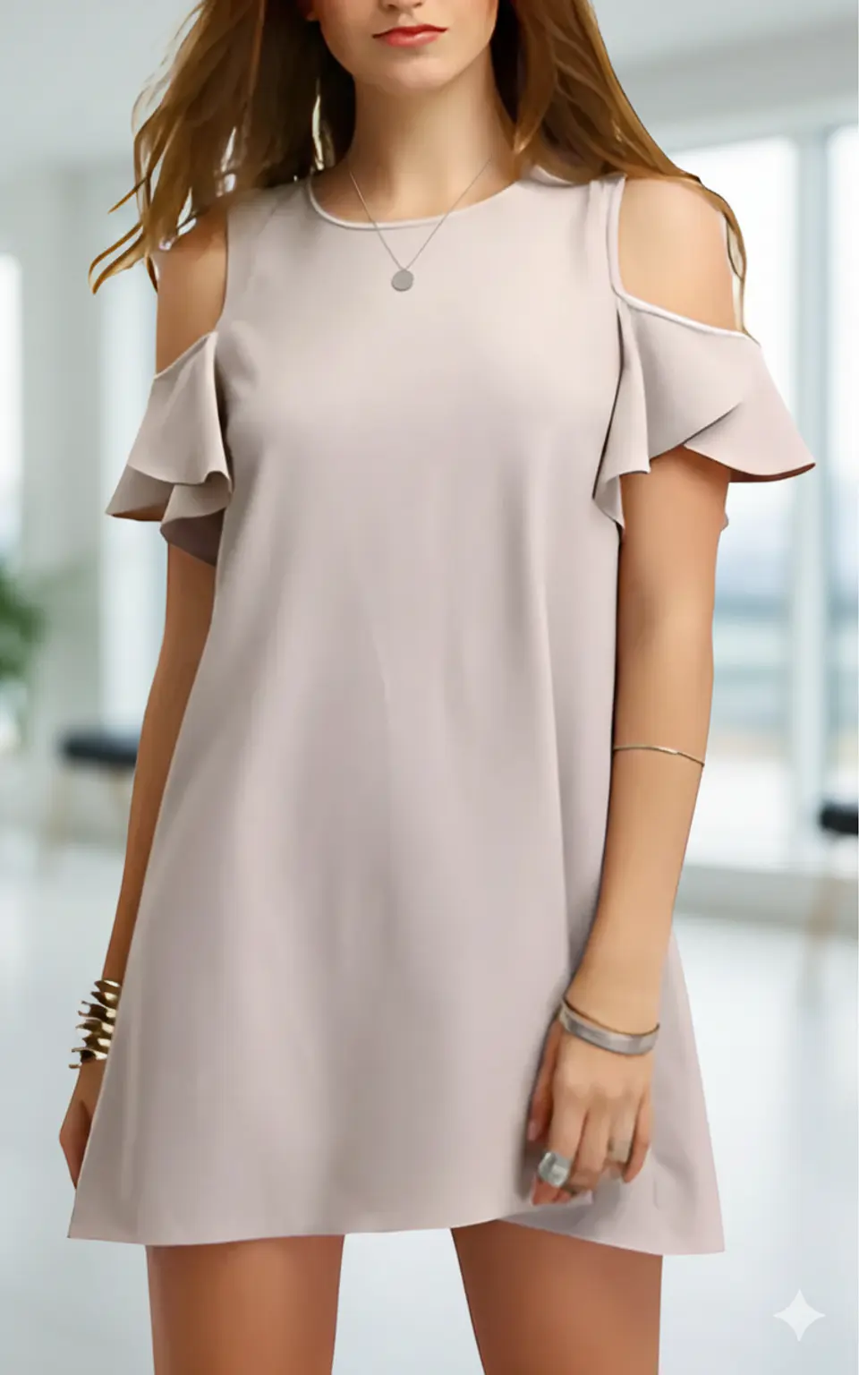 Molde Digital Vestido Manga Volado Patron Pack 5 Talles! 1